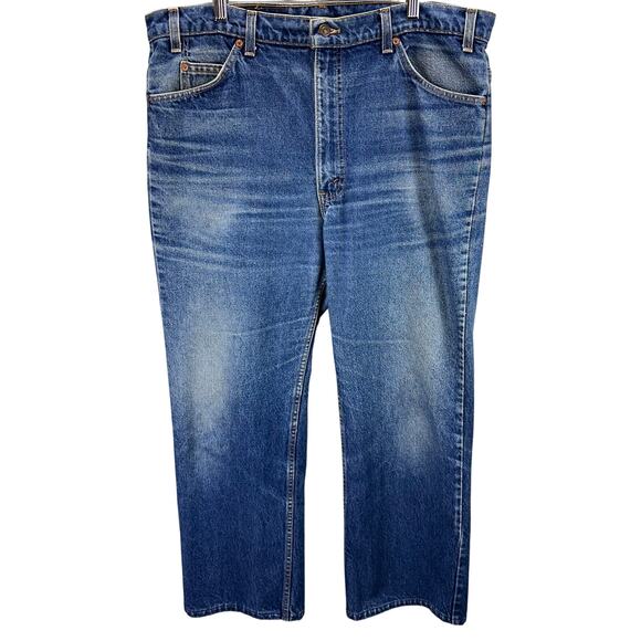 Vintage 90s Levi's 517 Bootcut Orange Tab Jeans Men’s Big & Tall Size 40 - Picture 2 of 6